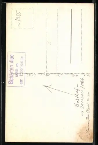 AK Ramsau /Obb., Gasthof Schärten Alpe am Hochkalter