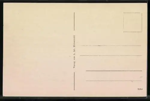 AK Mittenwald a. d. Isar, Untermarkt mit Gasthaus und Karwendel