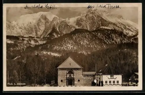 AK Unterstein bei Berchtesgaden, Neue Kirche M. Sieben Schmerzen