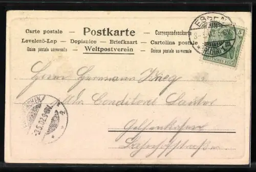 AK Essen a. d. R., Stadtgarten mit Fontäne