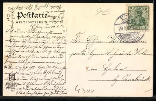 AK Essen a. Ruhr, Städtischer Saalbau