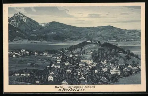 AK Kochel /Bayrisches Hochland, Teilansicht