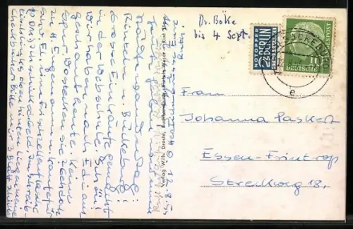 AK Rinteln an der Weser, Gasthaus Reese, Terrasse, Tödenmann, Weserlied