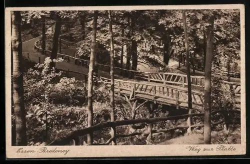 AK Essen-Bredeney, Weg zur Platte