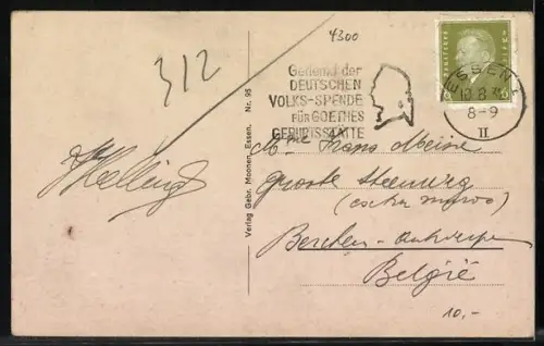 AK Essen-Bredeney, Weg zur Platte