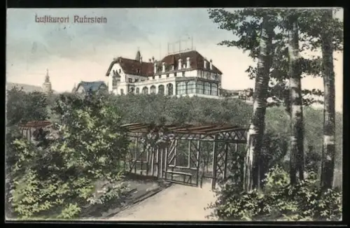 AK Essen, Ansicht am Ruhrstein