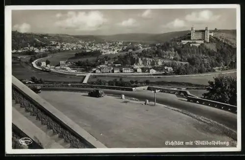 AK Eichstätt, Teilansicht mit Willibaldsburg