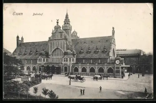 AK Essen / Ruhr, Blick auf den Bahnhof