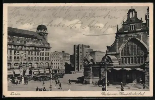 AK Essen, Partie am Hauptbahnhof