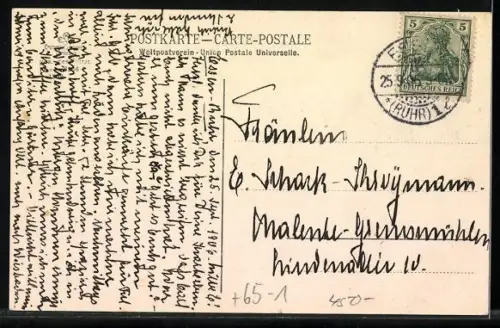 AK Essen / Ruhr, Bahnhof und Strassenpartie mit Kutsche