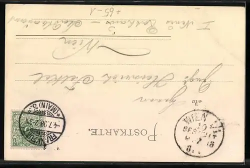 AK Frankfurt / Main, Hauptbahnhof mit Passanten