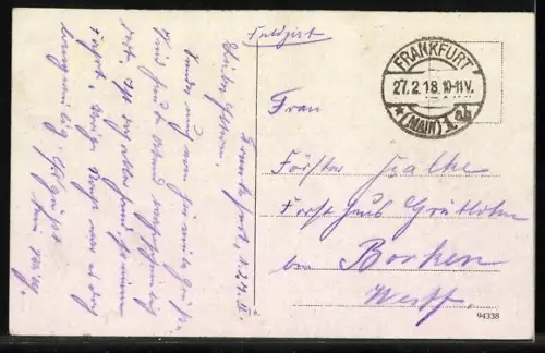 AK Frankfurt-Westend, Hohenzollernanlagen, Kgl. Eisenbahn-Direktion