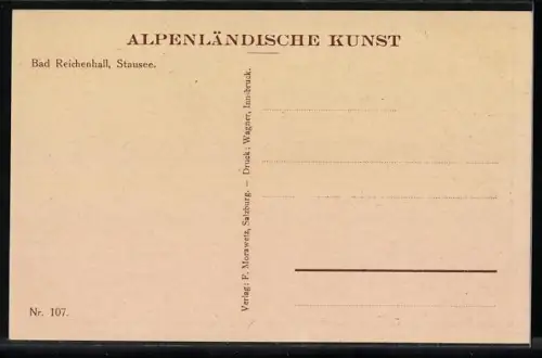 AK Bad Reichenhall, Stausee, Gebirgslandschaft