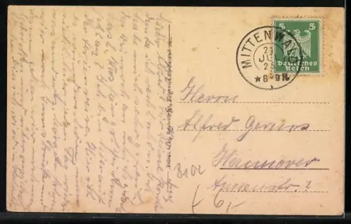 AK Leutasch, Unterleutasch, Gasthaus zur Mühle