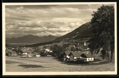 Foto-AK Kohlgrub, Ortsansicht aus der Vogelschau