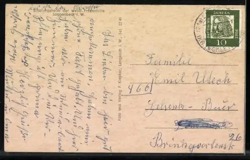 AK Laggenbeck i. W., Erholungsheim der westf. Frauenhilfe