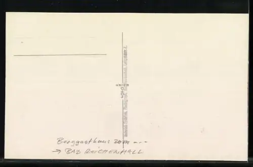 Foto-AK Bad Reichenhall, Berggasthaus zum Schroffen