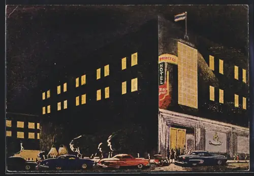 AK Bangkok, Princess Hotel at night