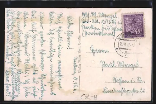 AK Stecken, Teilansicht mit Blick auf die Kirche