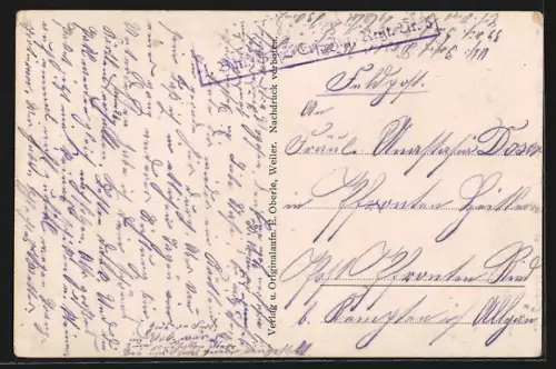 AK Triembach b. Weiler, Teilansicht mit Blick auf Egidiuskirche