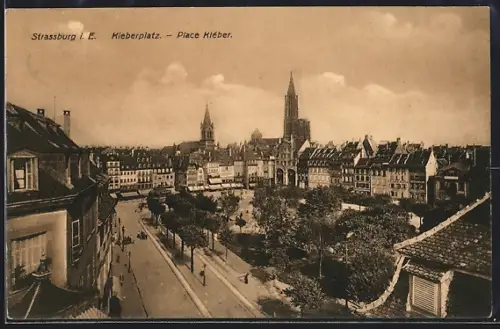 AK Strassburg i. E., Place Kléber