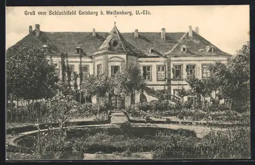 AK Geisberg b. Weissenburg, Schlachtfeld, Gebäudeansicht