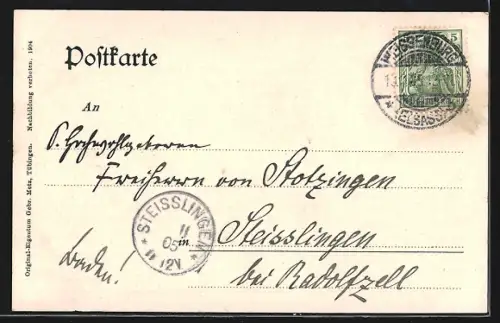 AK Weissenburg i. Els., Panorama mit Kirche