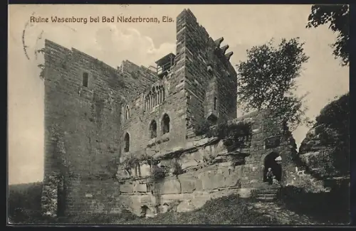 AK Bad Niederbronn /Els., Ruine Wasenburg