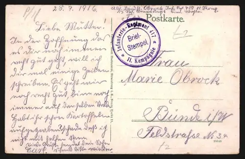 AK Barr, Ortspartie mit Burg Andlau