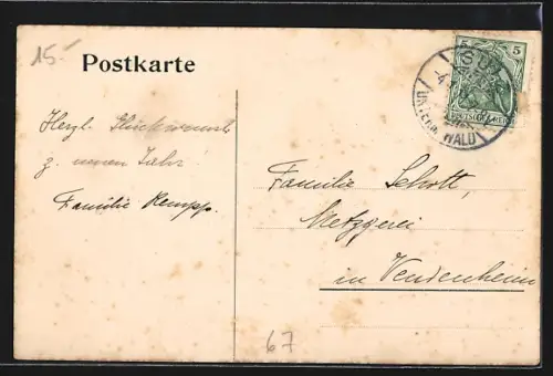 AK Sulz unterm Wald, Totalansicht mit Kirche