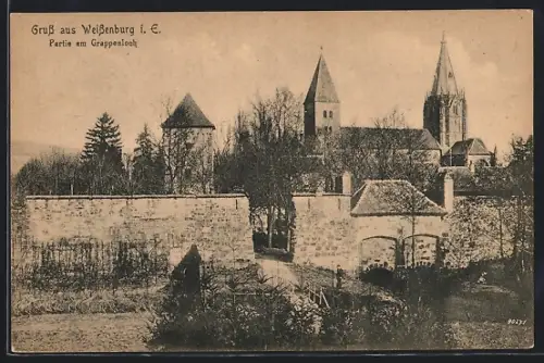 AK Weissenburg i. E., Partie am Grappenbach