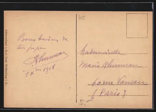 AK Weissenburg i. E., Partie am Grappenbach