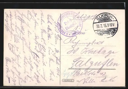 AK Strassburg i. Els., Strassenpartie mit Universität