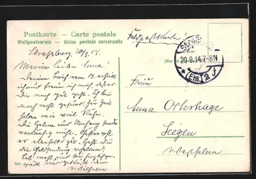 AK Strassburg, Palais impérial