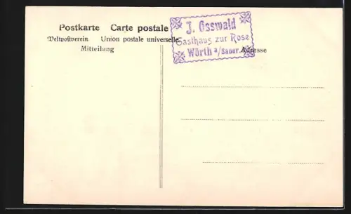 AK Wörth, Mac-Mahon-Baum mit Armeedenkmal