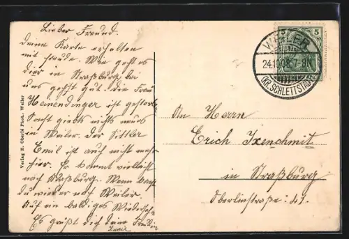 AK Weiler /Schlettstadt, Vue d`ensemble du village et des collines environnantes