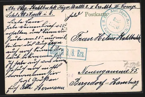 AK Schlettstadt, Teilansicht mit Strassenpartie