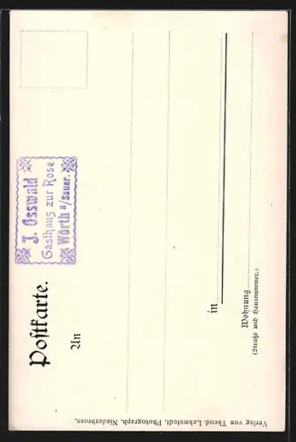 Künstler-AK Woerth, Denkmal des 2. Nassauischen Infanterie-Regiments Nr. 88