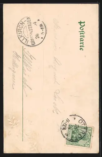 AK Oberehnheim, Rathaus und Wappen