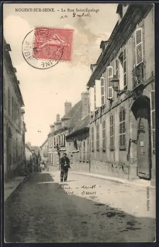 AK Nogent-sur-Seine, La Rue Saint-Epoingt
