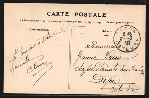 AK Troyes, Rue Thiers avec passants et commerces animés