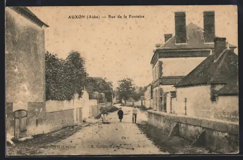 AK Auxon /Aube, Rue de la Fontaine