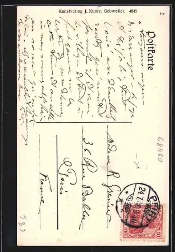 AK Ferrette /Hte. Alsace, Belvédère