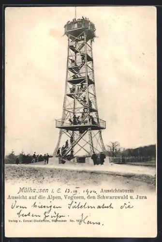 AK Mülhausen i. E., Aussichtsturm