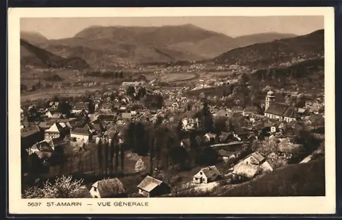 AK St-Amarin, Vue générale du village et des montagnes environnantes