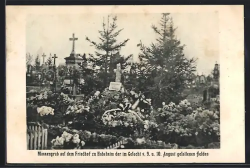 AK Habsheim, Soldatengräber auf dem Friedhof