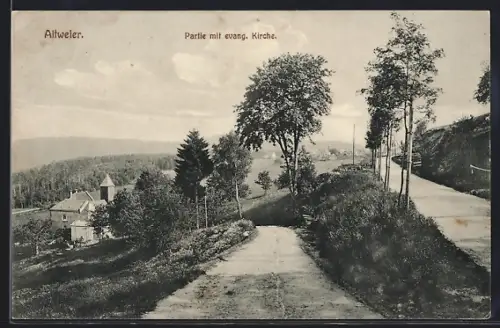 AK Altweiler, Partie mit évang. Kirche
