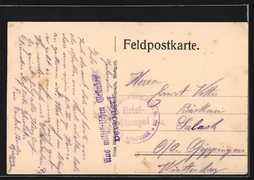 AK Münster, Vue sur le cimetière militaire entouré de collines