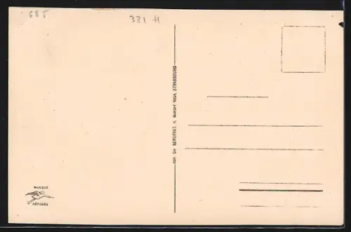 AK Aubure, Vue du village entouré de collines boisées