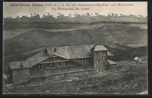 AK Sulzer Grosser Belchen, Hartmannsweiler-Kopf und Molkenrain